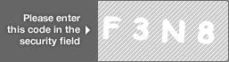 captcha code for visual authentication  letter F number 3 letter N number 8