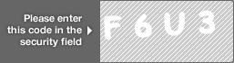 captcha code for visual authentication  letter F number 6 letter U number 3