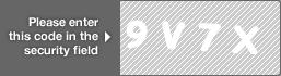 captcha code for visual authentication  number 9 letter V number 7 letter X