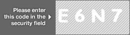 captcha code for visual authentication  letter E number 6 letter N number 7