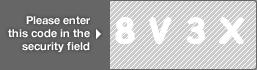 captcha code for visual authentication  number 8 letter V number 3 letter X