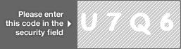 captcha code for visual authentication  letter U number 7 letter Q number 6