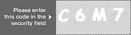 captcha code for visual authentication  letter C number 6 letter M number 7