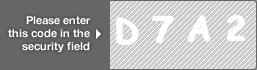 captcha code for visual authentication  letter D number 7 letter A number 2