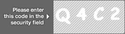 captcha code for visual authentication  letter Q number 4 letter C number 2