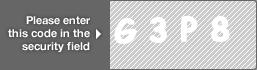 captcha code for visual authentication  letter G number 3 letter P number 8