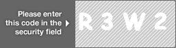 captcha code for visual authentication  letter R number 3 letter W number 2