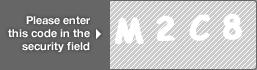 captcha code for visual authentication  letter M number 2 letter C number 8