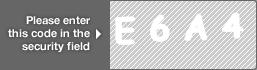 captcha code for visual authentication  letter E number 6 letter A number 4