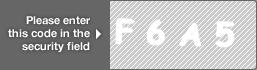 captcha code for visual authentication  letter F number 6 letter A number 5
