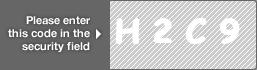 captcha code for visual authentication  letter H number 2 letter C number 9
