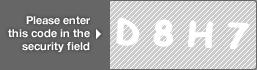 captcha code for visual authentication  letter D number 8 letter H number 7