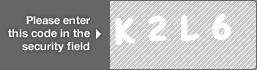 captcha code for visual authentication  letter K number 2 letter L number 6