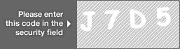 captcha code for visual authentication  letter J number 7 letter D number 5