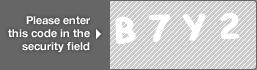 captcha code for visual authentication  letter B number 7 letter Y number 2