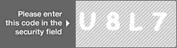 captcha code for visual authentication  letter U number 8 letter L number 7