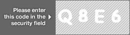 captcha code for visual authentication  letter Q number 8 letter E number 6