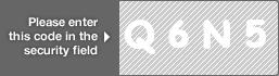 captcha code for visual authentication  letter Q number 6 letter N number 5