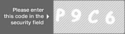 captcha code for visual authentication  letter P number 9 letter C number 6