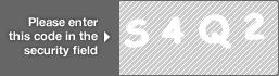 captcha code for visual authentication  letter S number 4 letter Q number 2