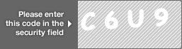 captcha code for visual authentication  letter C number 6 letter U number 9