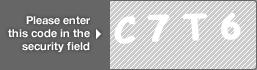 captcha code for visual authentication  letter C number 7 letter T number 6