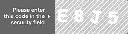 captcha code for visual authentication  letter E number 8 letter J number 5