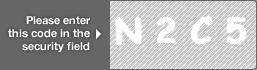 captcha code for visual authentication  letter N number 2 letter C number 5