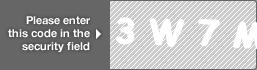 captcha code for visual authentication  number 3 letter W number 7 letter M
