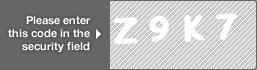 captcha code for visual authentication  letter Z number 9 letter K number 7