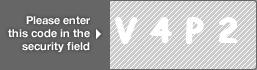 captcha code for visual authentication  letter V number 4 letter P number 2