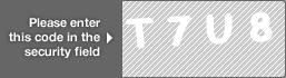 captcha code for visual authentication  letter T number 7 letter U number 8