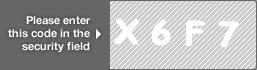 captcha code for visual authentication  letter X number 6 letter F number 7