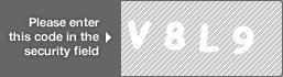 captcha code for visual authentication  letter V number 8 letter L number 9