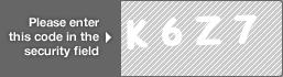 captcha code for visual authentication  letter K number 6 letter Z number 7