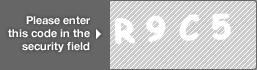captcha code for visual authentication  letter R number 9 letter C number 5