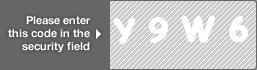 captcha code for visual authentication  letter Y number 9 letter W number 6