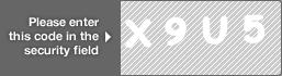 captcha code for visual authentication  letter X number 9 letter U number 5