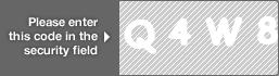 captcha code for visual authentication  letter Q number 4 letter W number 8