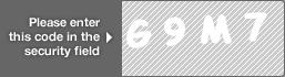 captcha code for visual authentication  letter G number 9 letter M number 7