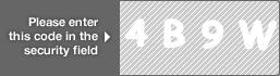 captcha code for visual authentication  number 4 letter B number 9 letter W