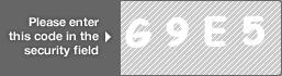 captcha code for visual authentication  letter G number 9 letter E number 5