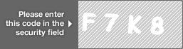 captcha code for visual authentication  letter F number 7 letter K number 8