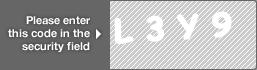 captcha code for visual authentication  letter L number 3 letter Y number 9