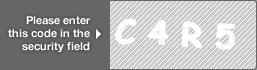 captcha code for visual authentication  letter C number 4 letter R number 5